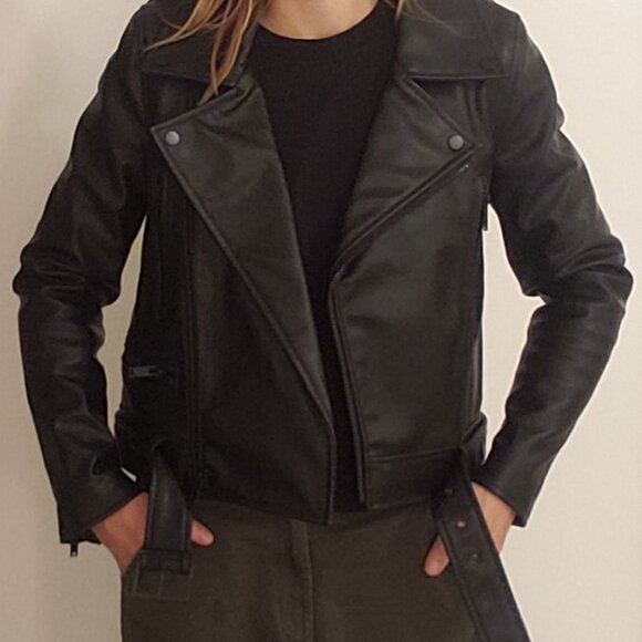 OAK + FORT Jackets & Blazers - OAK + FORT Vegan Moto Leather